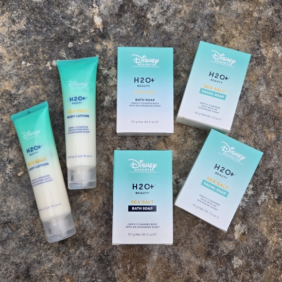 Disney Other - NWT Disney Resorts H2O+ Sea Salt Soap And Lotion Travel Size Set